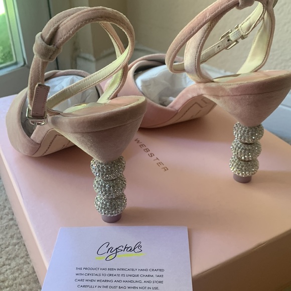 Sophia Webster Natalia 85 Velvet Mid-Heel - Picture 3 of 8